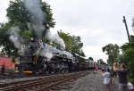  At last, the 2102 is attached to its train and this view is on the west side of the tracks